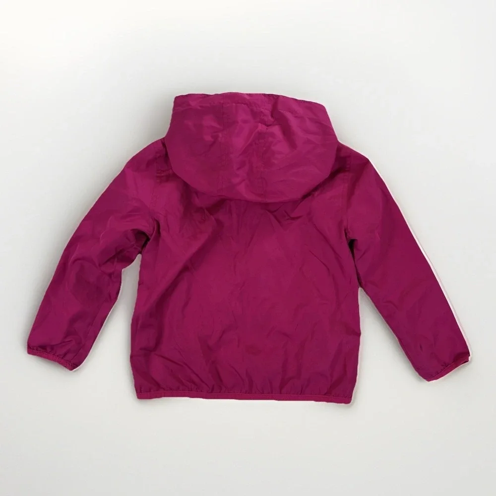 The Children's Place Windbreaker Kids 4T Magenta Purple Hooded Jacket Outerwear